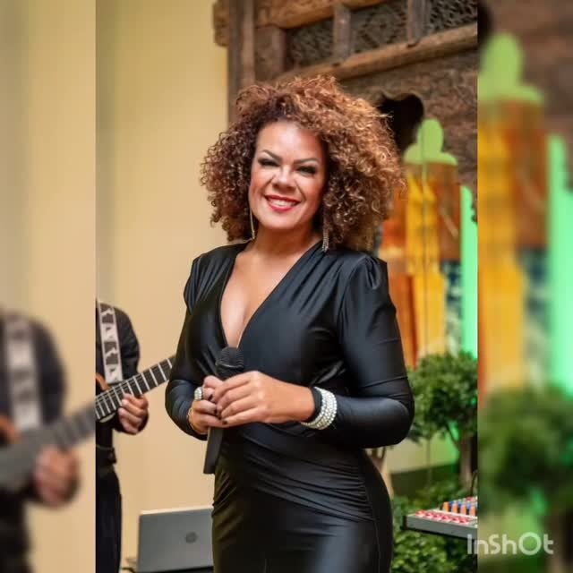 Aline Gonçalves durante un'esibizione